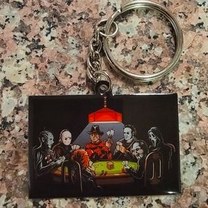 *2 for $13* 80's 90's Horror Movie Villians Gambling Design Keychain